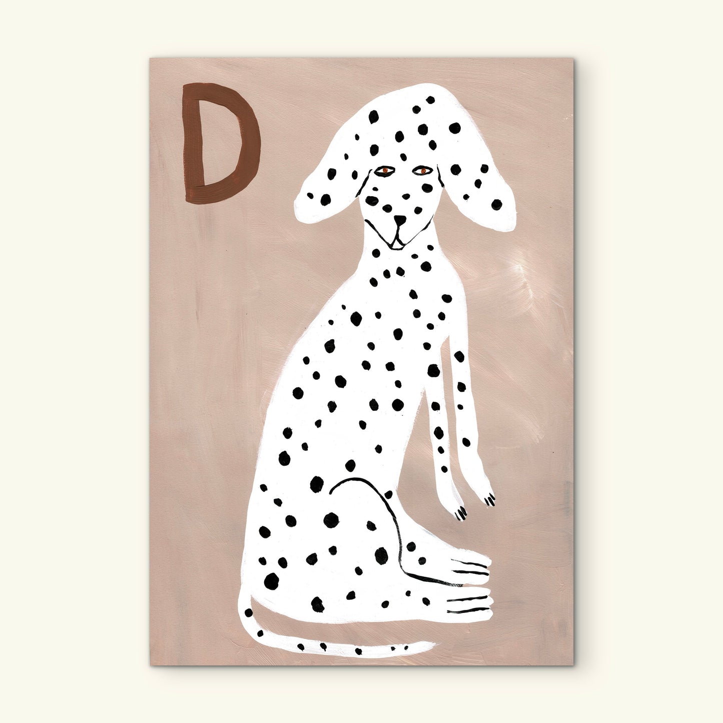Alphabet D Dog Print.