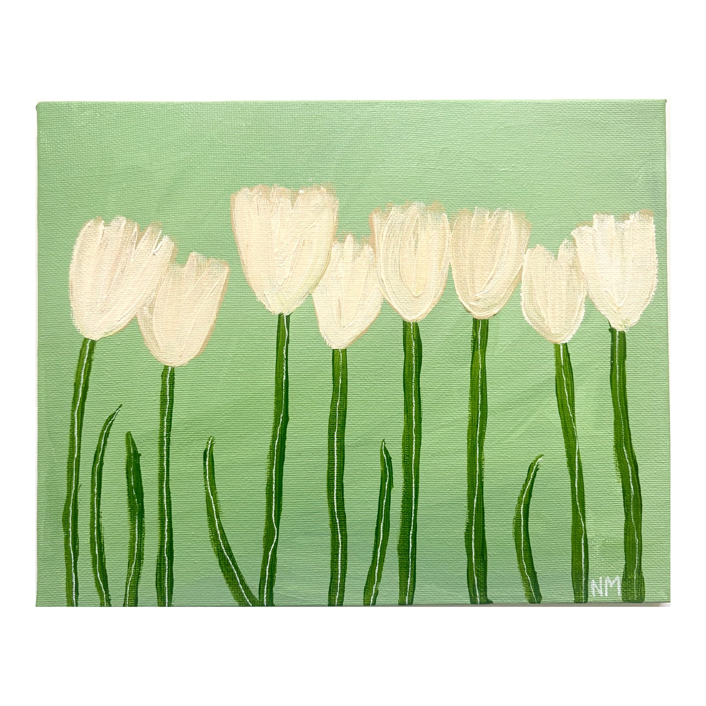 White tulips.