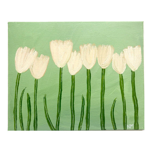 White tulips.