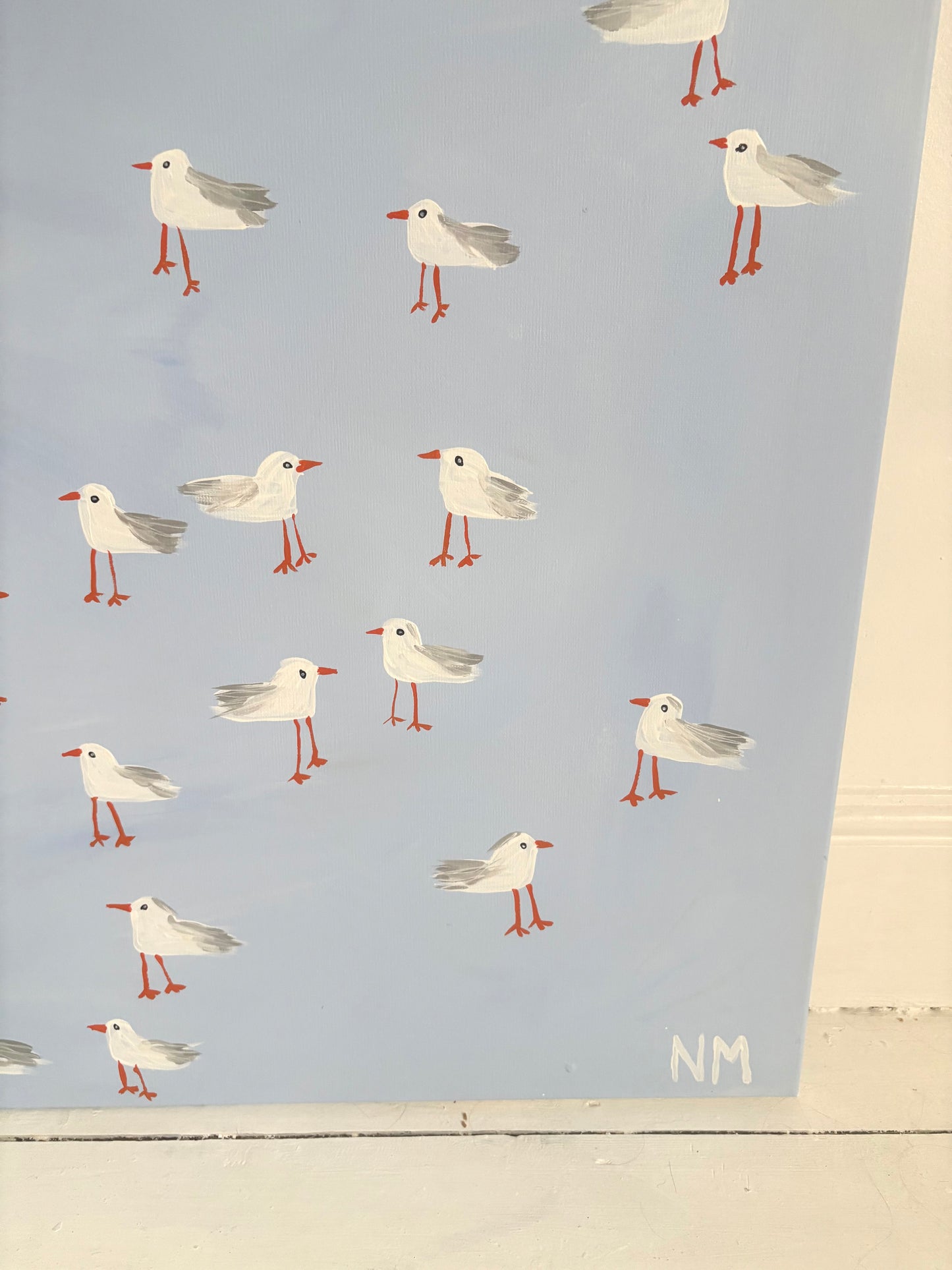 A squabble of seagulls