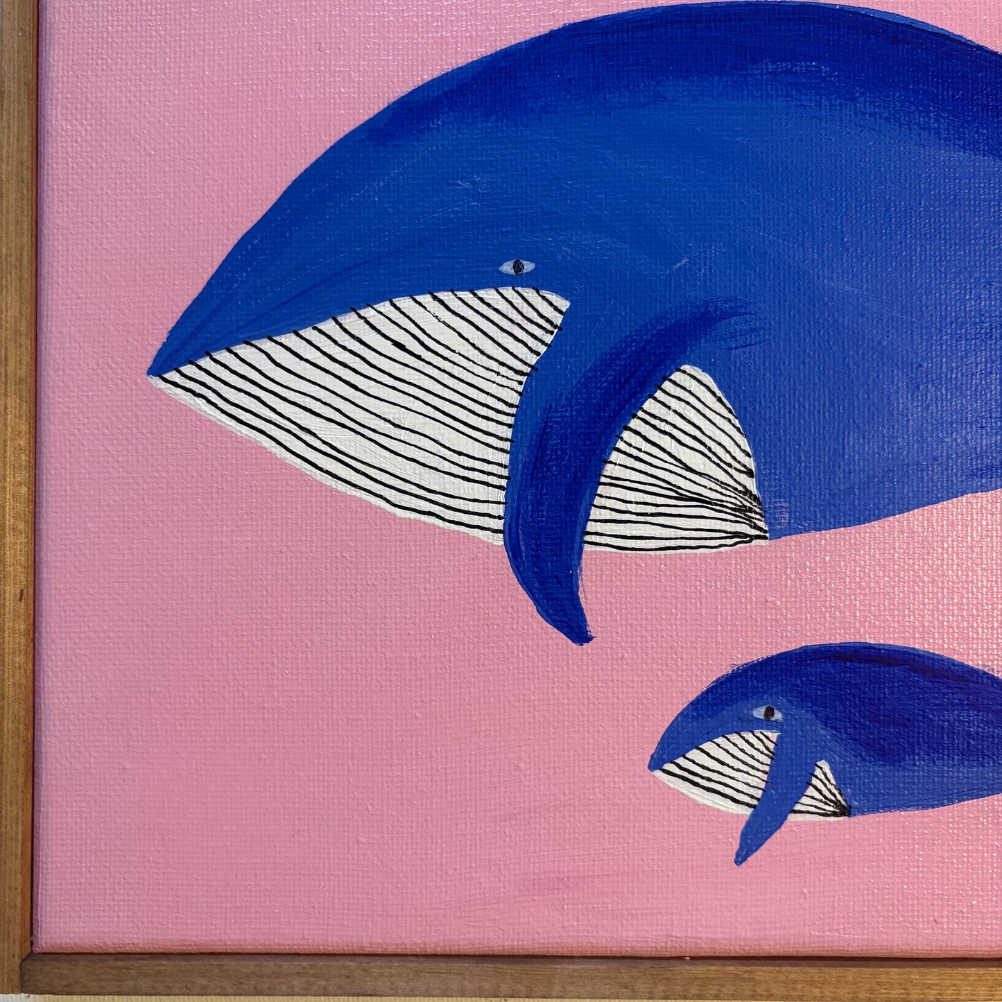 Whales In The Pink Sea.