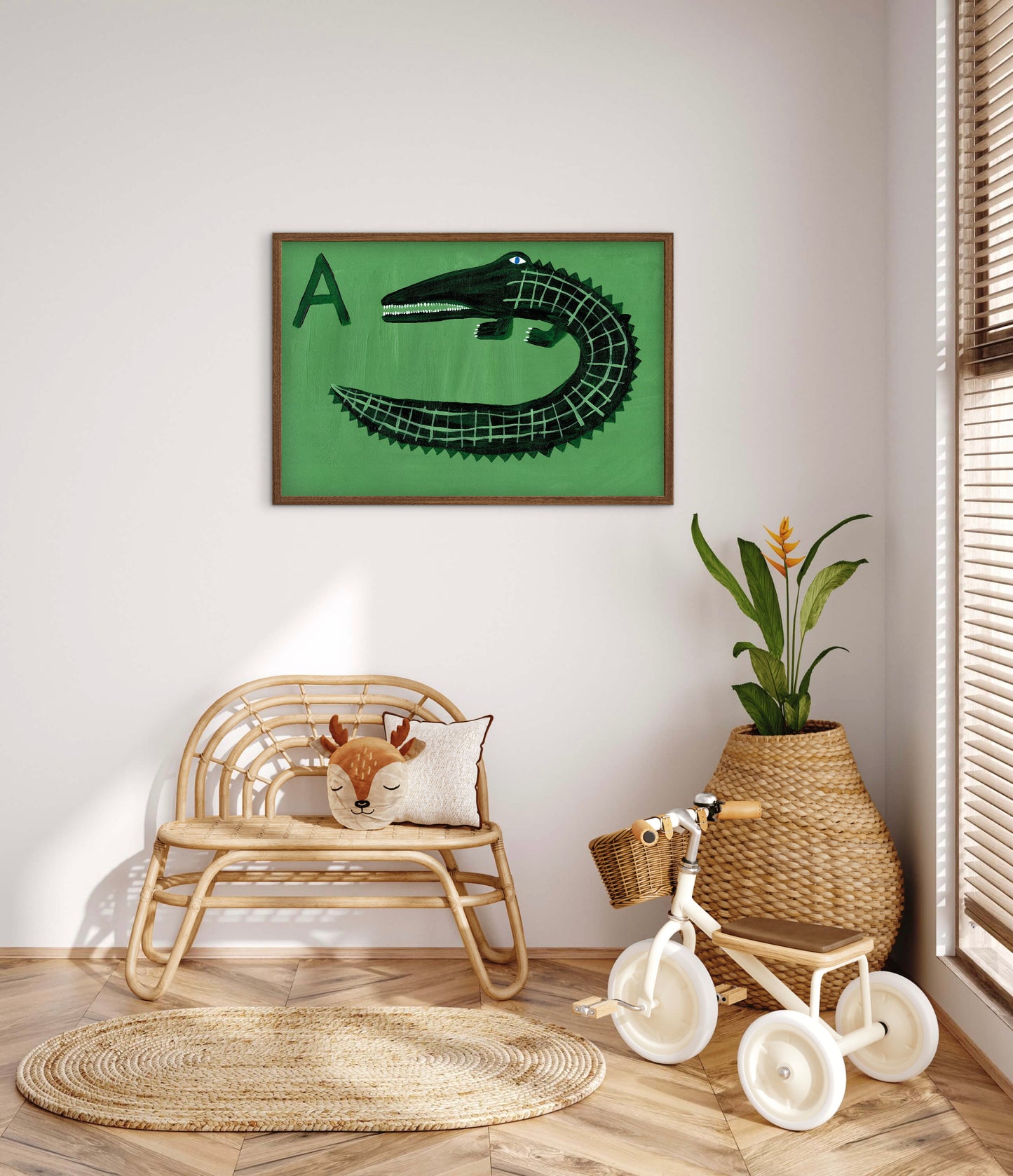 Alphabet A Alligator Print.