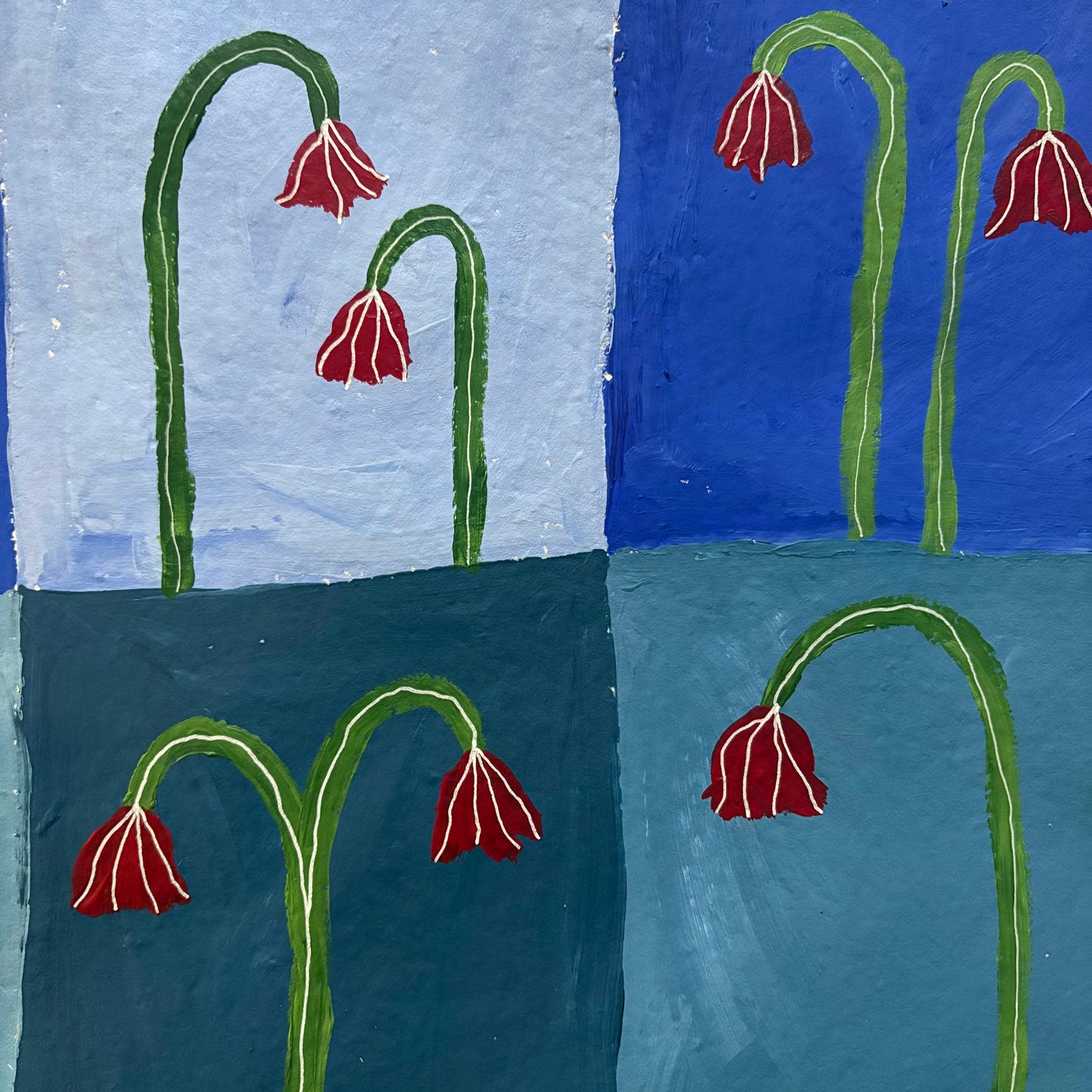 Little red flowers.