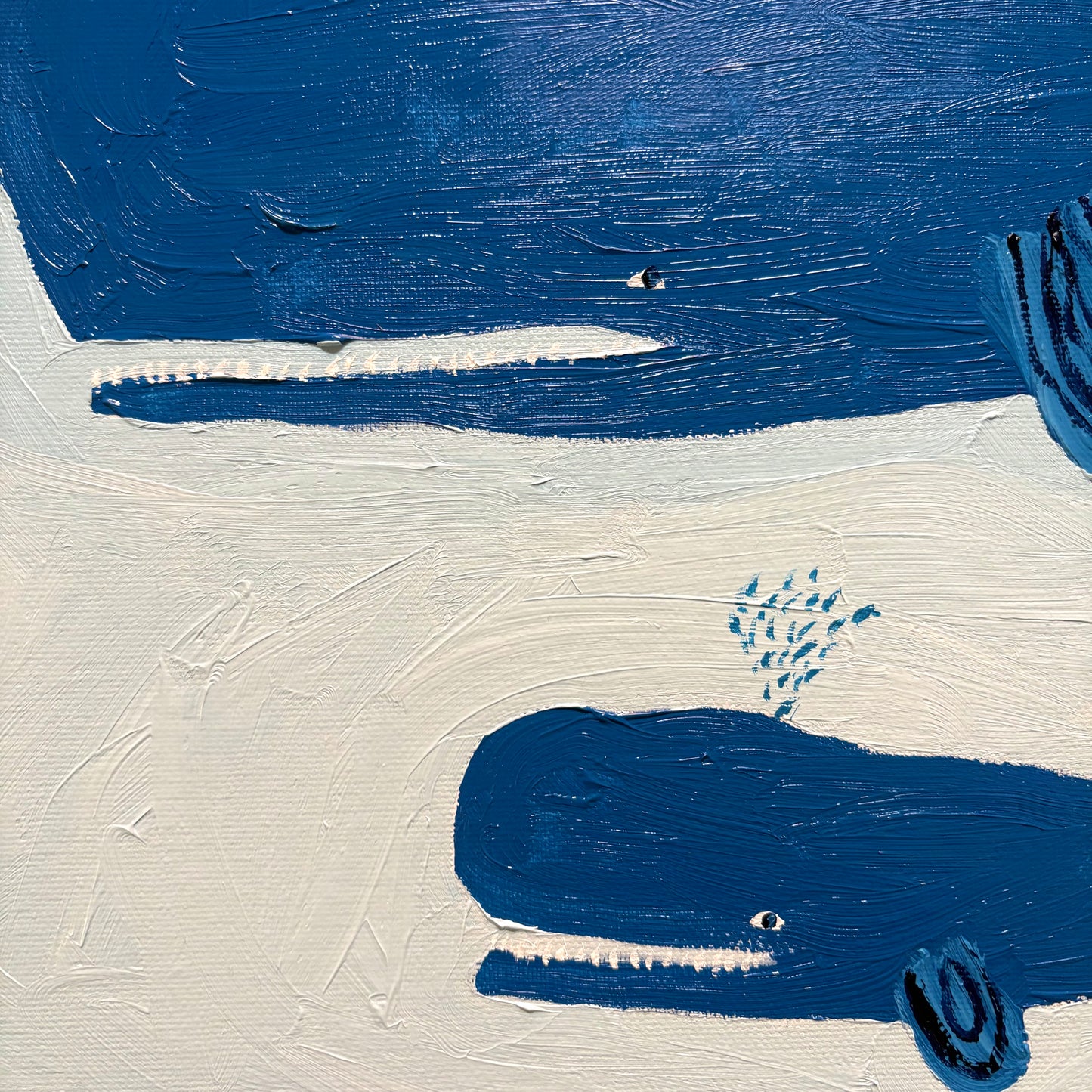 Big blue, little blue.