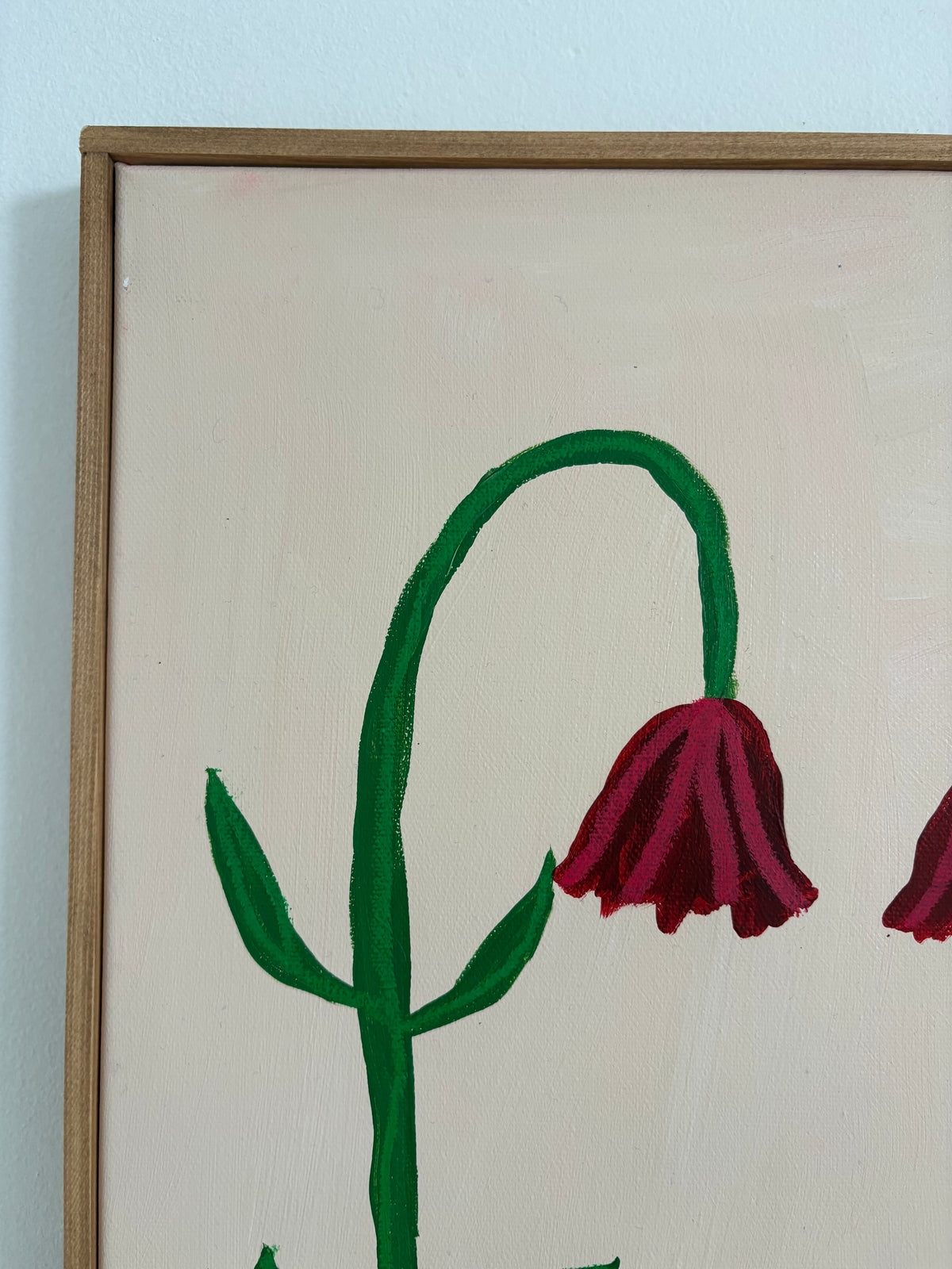 Two red flowers.