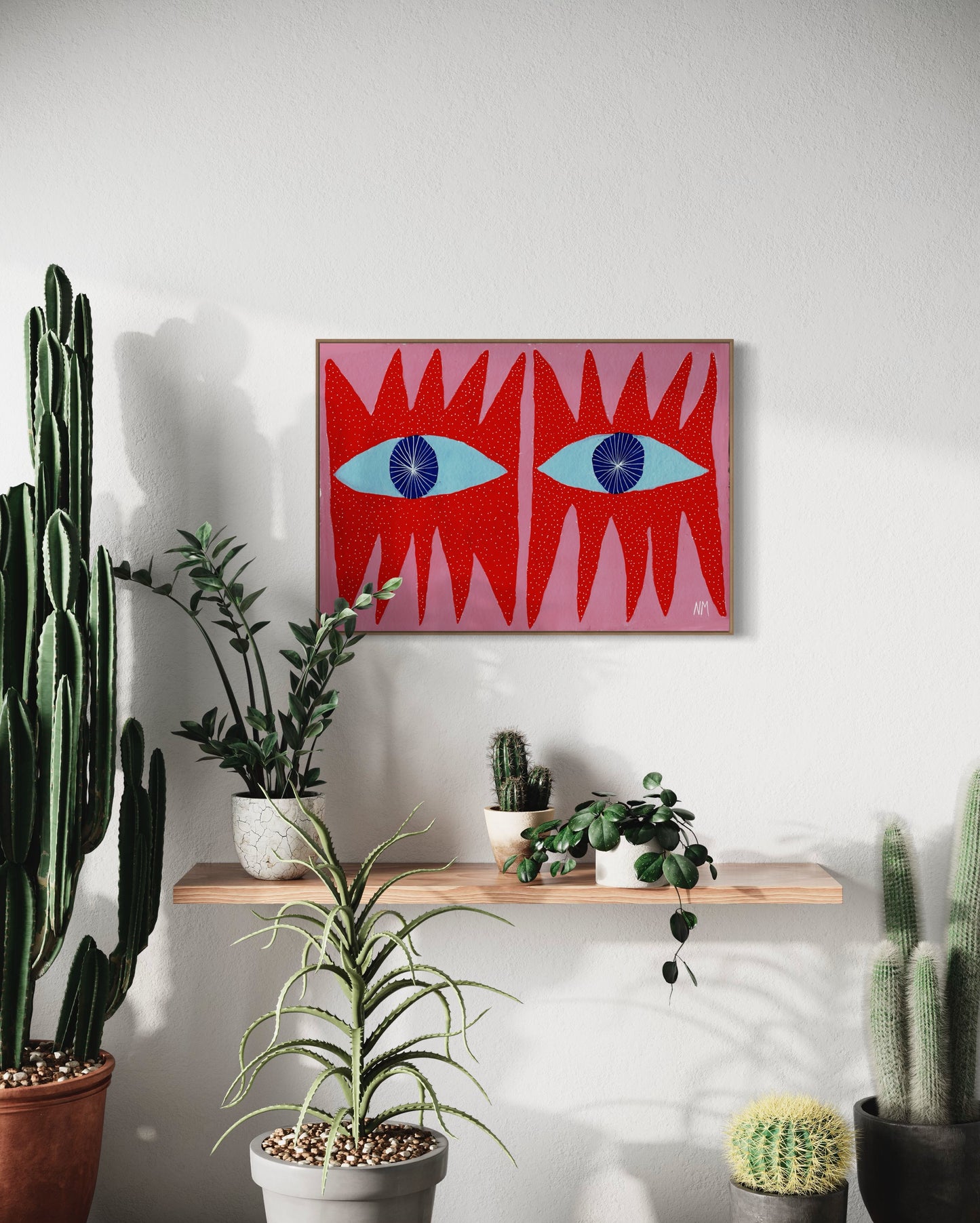 Red eyes print