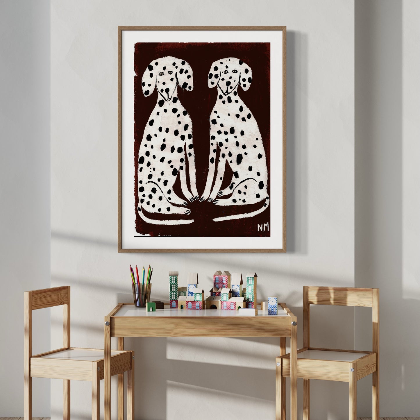 Two Dalmatians print