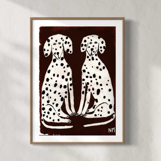 Two Dalmatians print