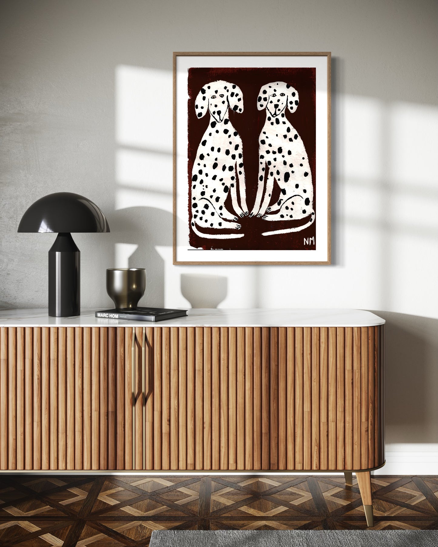 Two Dalmatians print