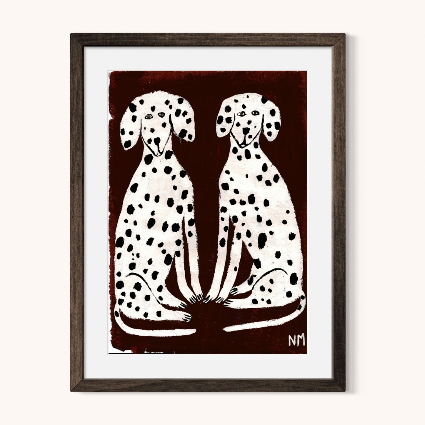 Two Dalmatians print