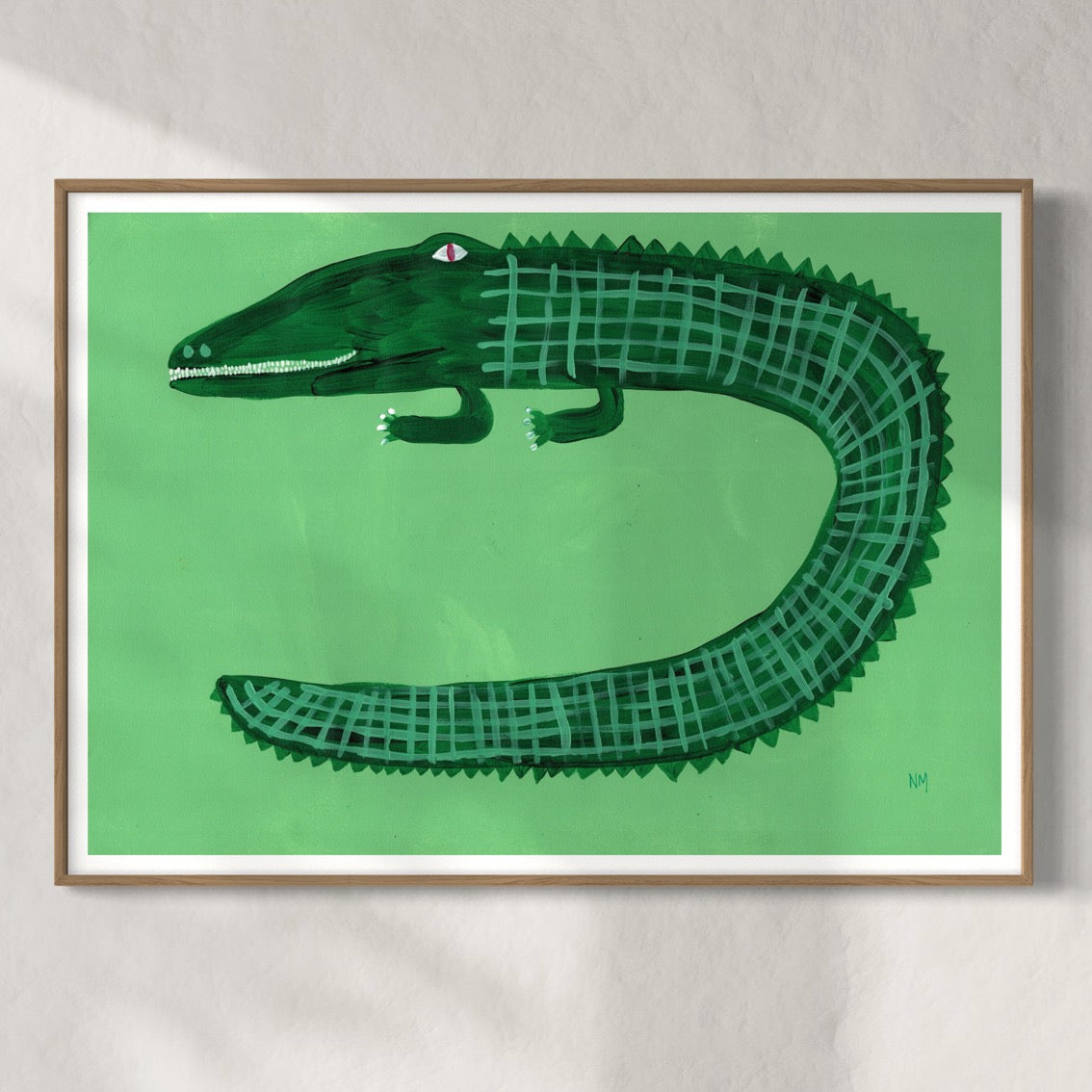 Green crocodile