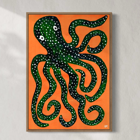 Green octopus