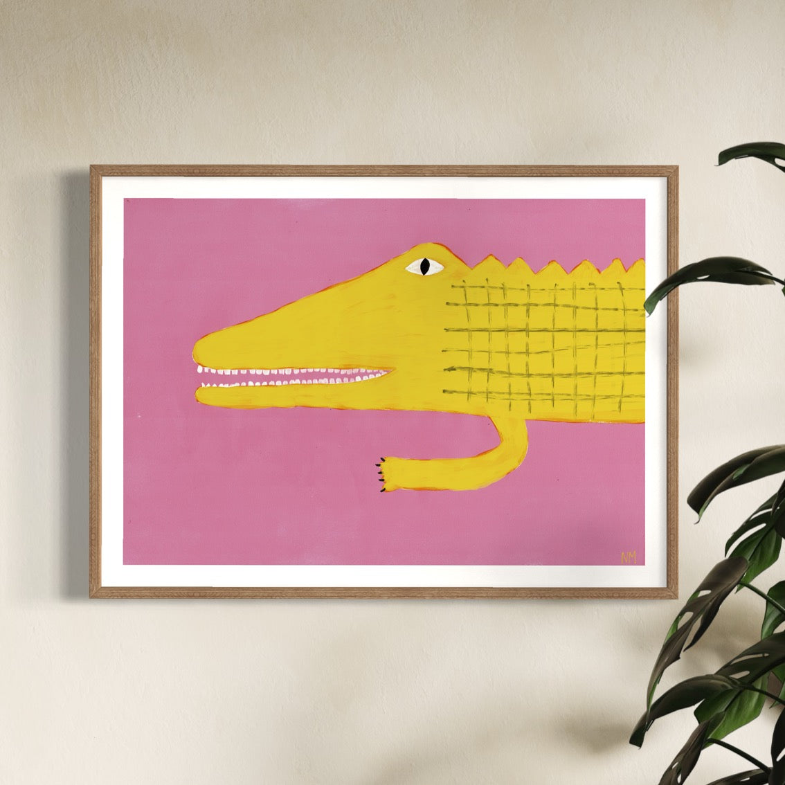 Yellow crocodile