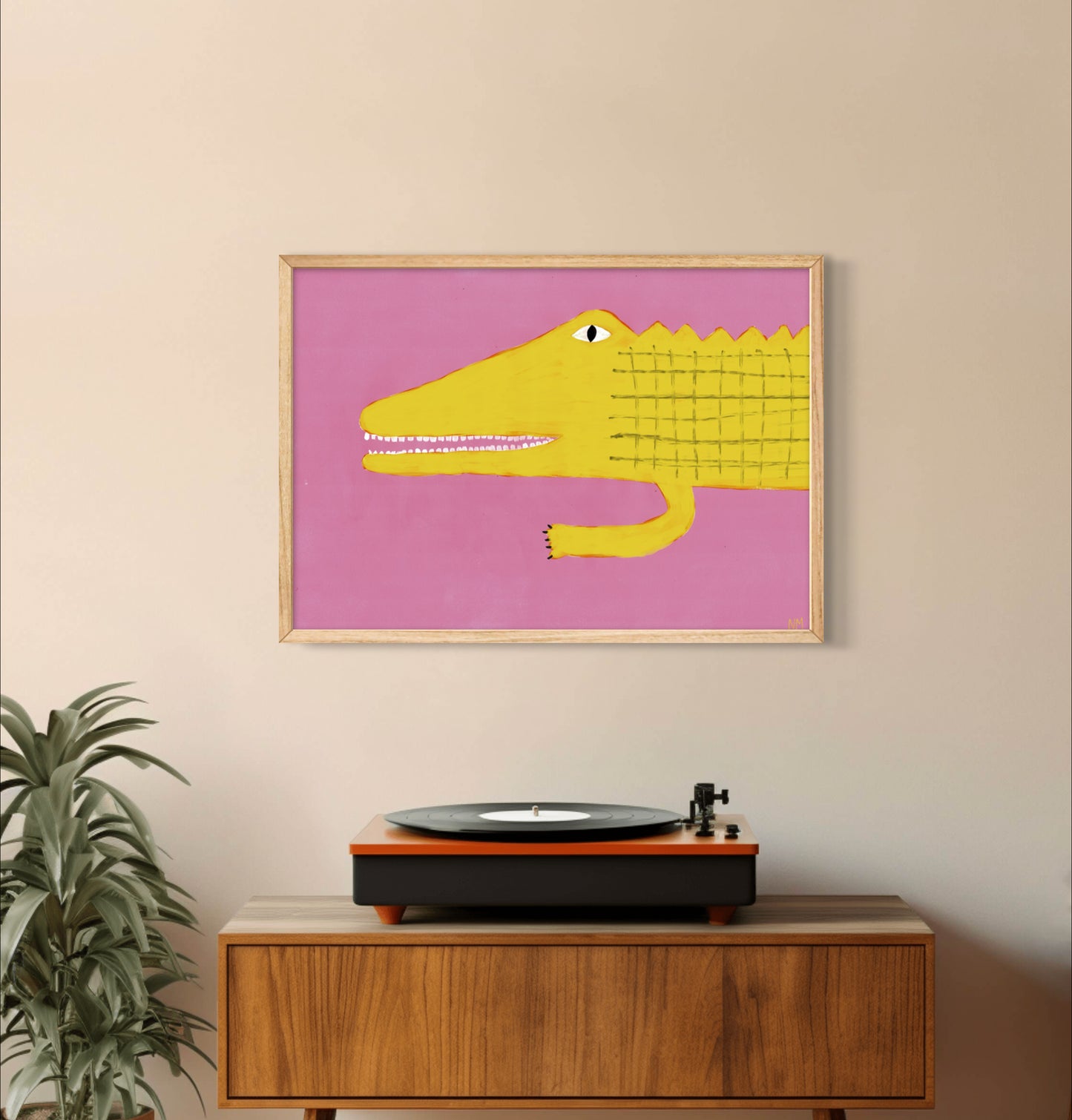 Yellow crocodile