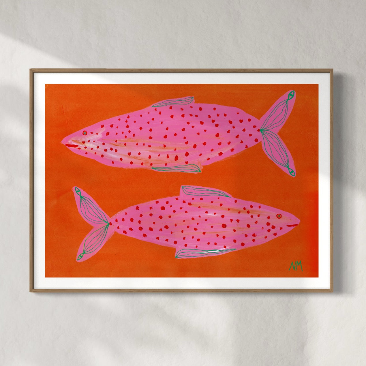 Two pink fish