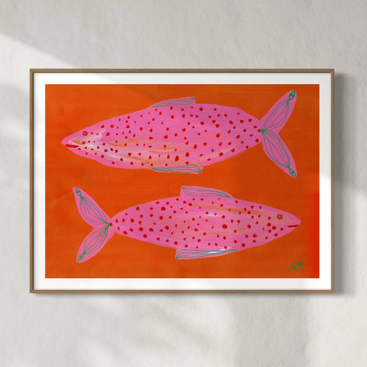 Two pink fish