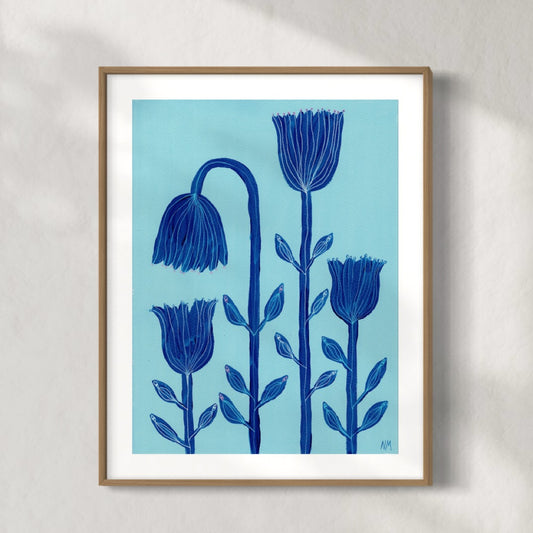 Blue tulips